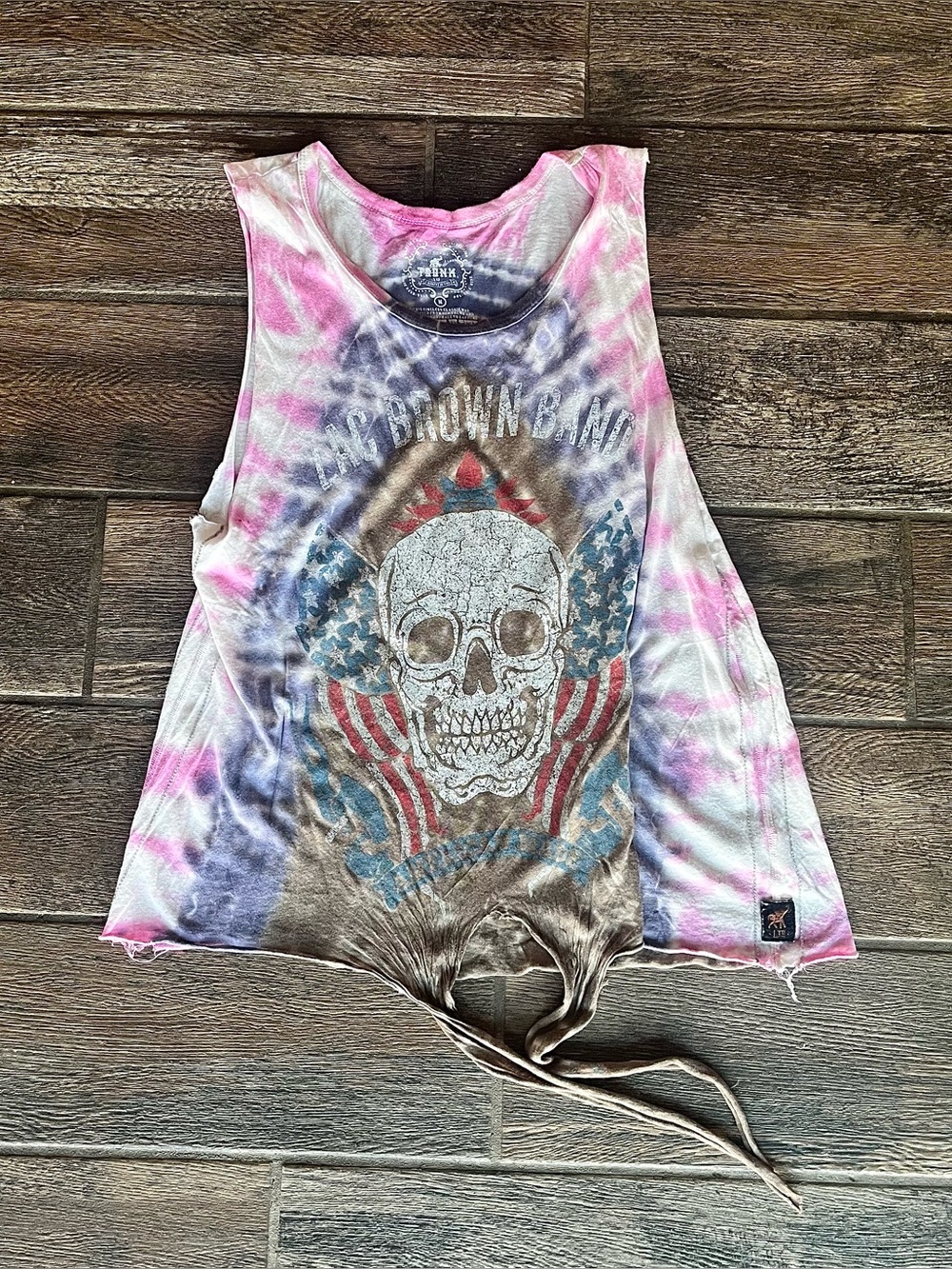 Trunk LTD Zac Brown Band tie dye tank top tie bottom M